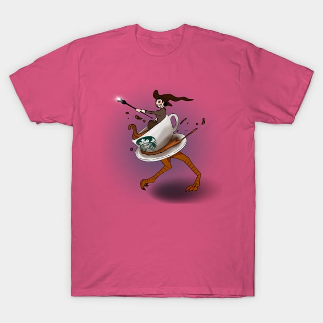 Coffee Witch T-Shirt by RiffRaffComics